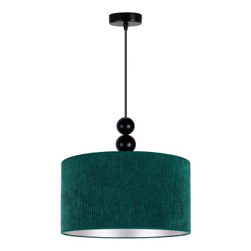 Duolla - Kattokruunu johdossa LYON 1xE27/15W/230V halkaisija 40 cm vihreä