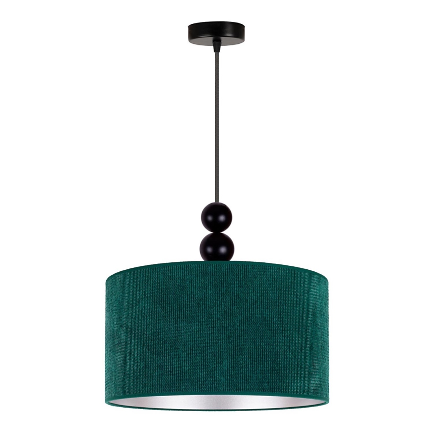 Duolla - Kattokruunu johdossa LYON 1xE27/15W/230V halkaisija 40 cm vihreä
