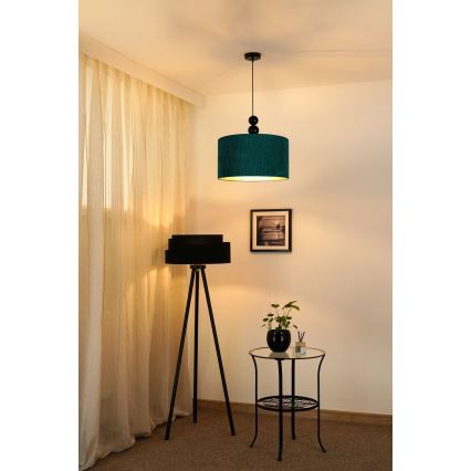 Duolla - Kattokruunu johdossa LYON 1xE27/15W/230V halkaisija 40 cm vihreä