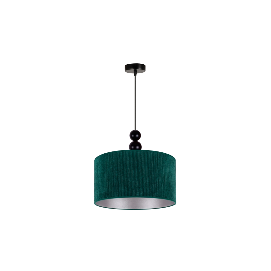Duolla - Kattokruunu johdossa LYON 1xE27/15W/230V halkaisija 40 cm vihreä