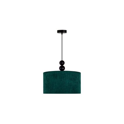 Duolla - Kattokruunu johdossa LYON 1xE27/15W/230V halkaisija 40 cm vihreä
