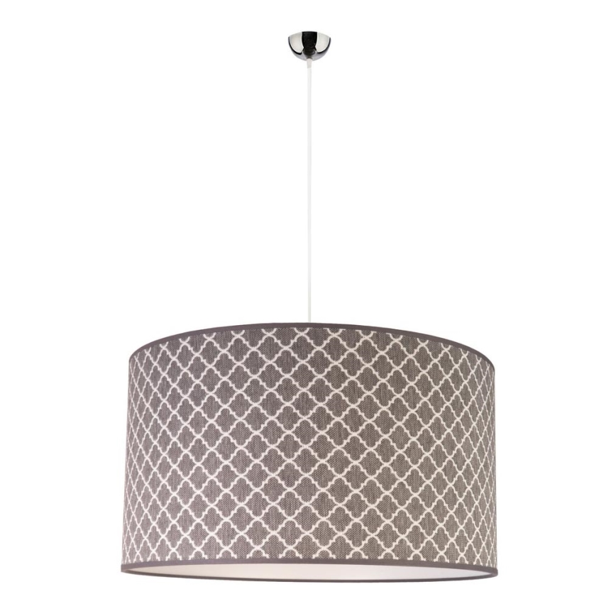 Duolla - Kattokruunu johdossa MAROKO 1xE27/40W/230V halkaisija 45 cm harmaa