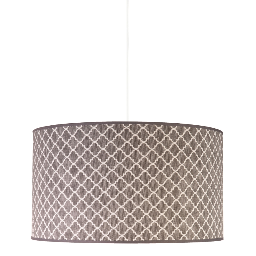 Duolla - Kattokruunu johdossa MAROKO 1xE27/40W/230V halkaisija 45 cm harmaa