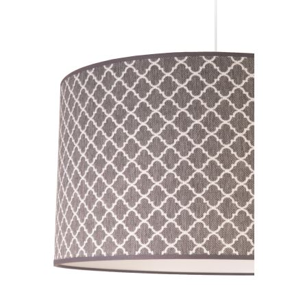 Duolla - Kattokruunu johdossa MAROKO 1xE27/40W/230V halkaisija 45 cm harmaa