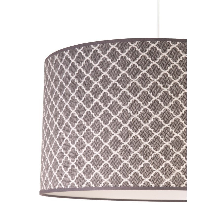 Duolla - Kattokruunu johdossa MAROKO 1xE27/40W/230V halkaisija 45 cm harmaa