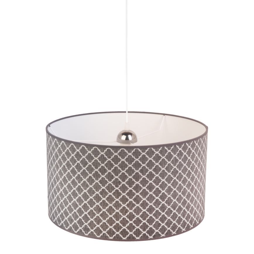 Duolla - Kattokruunu johdossa MAROKO 1xE27/40W/230V halkaisija 45 cm harmaa