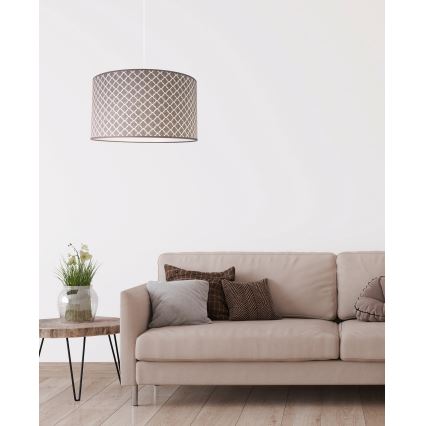 Duolla - Kattokruunu johdossa MAROKO 1xE27/40W/230V halkaisija 45 cm harmaa
