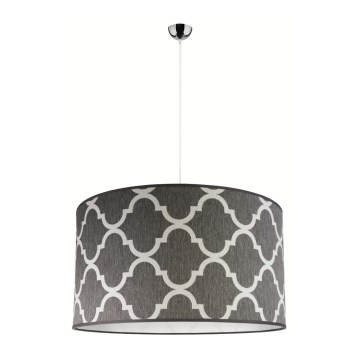 Duolla - Kattokruunu johdossa MAROKO 1xE27/40W/230V halkaisija 45 cm harmaa/valkoinen