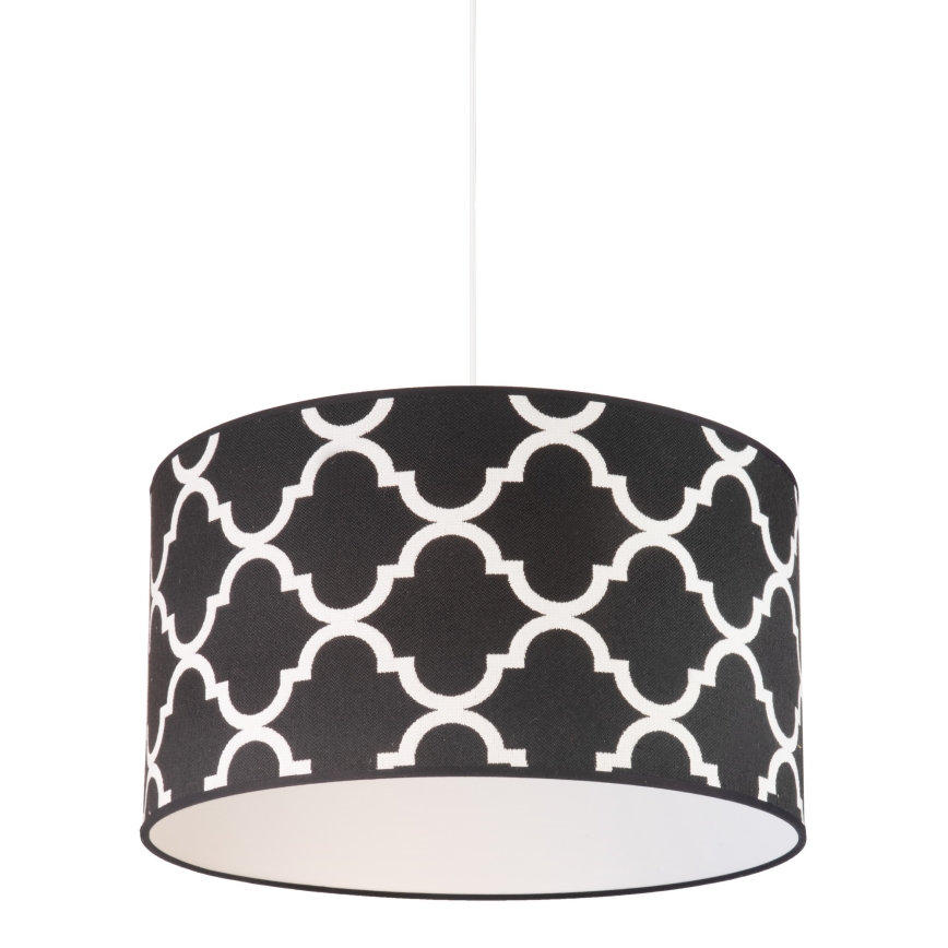Duolla - Kattokruunu johdossa MAROKO 1xE27/40W/230V halkaisija 45 cm musta/valkoinen