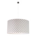 Duolla - Kattokruunu johdossa MAROKO 1xE27/40W/230V halkaisija 45 cm valkoinen/musta