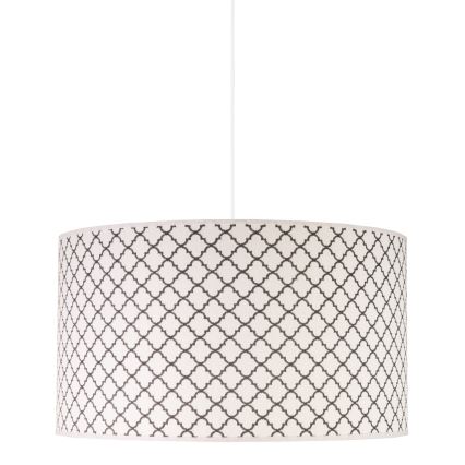 Duolla - Kattokruunu johdossa MAROKO 1xE27/40W/230V halkaisija 45 cm valkoinen/musta