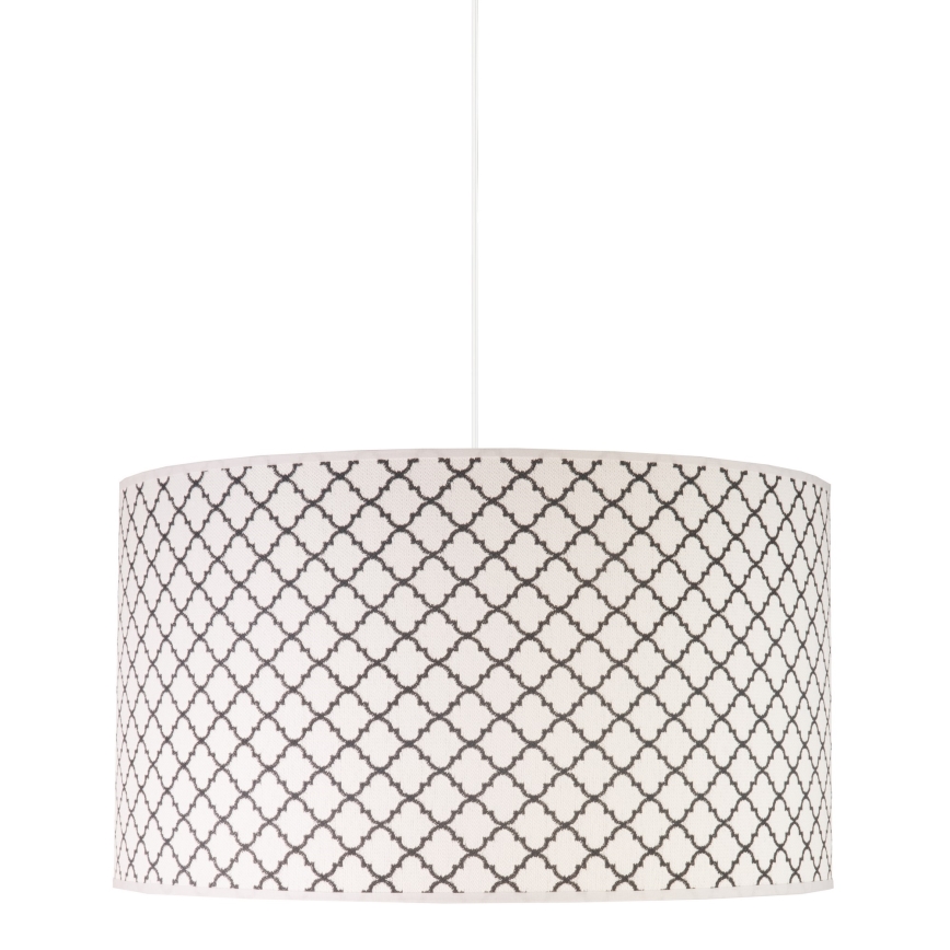 Duolla - Kattokruunu johdossa MAROKO 1xE27/40W/230V halkaisija 45 cm valkoinen/musta