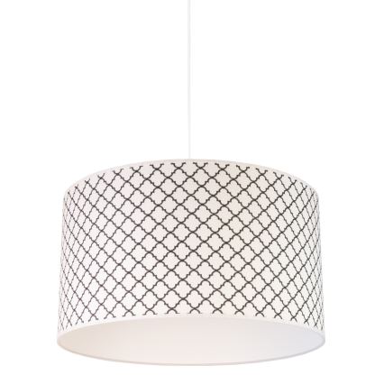 Duolla - Kattokruunu johdossa MAROKO 1xE27/40W/230V halkaisija 45 cm valkoinen/musta