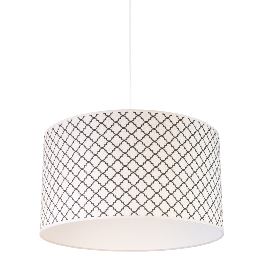 Duolla - Kattokruunu johdossa MAROKO 1xE27/40W/230V halkaisija 45 cm valkoinen/musta