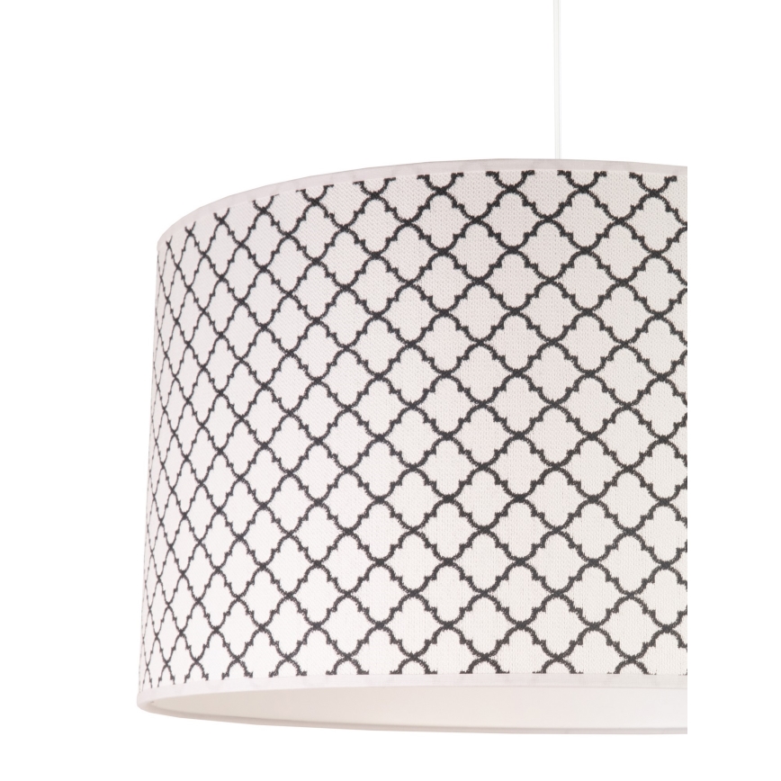 Duolla - Kattokruunu johdossa MAROKO 1xE27/40W/230V halkaisija 45 cm valkoinen/musta