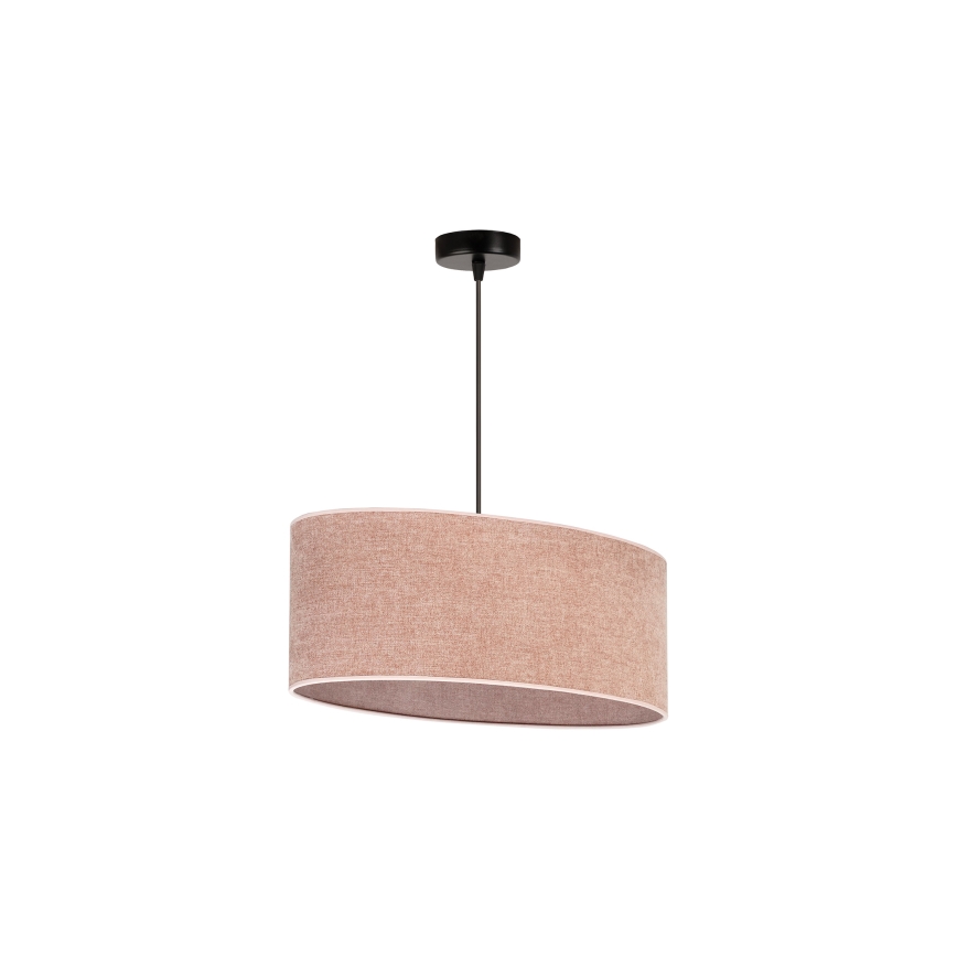 Duolla - Kattokruunu johdossa OVAL 1xE27/15W/230V vaaleanpunainen
