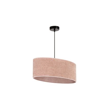 Duolla - Kattokruunu johdossa OVAL 1xE27/15W/230V vaaleanpunainen