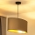 Duolla - Kattokruunu johdossa OVAL VEGAN 1xE27/15W/230V beige
