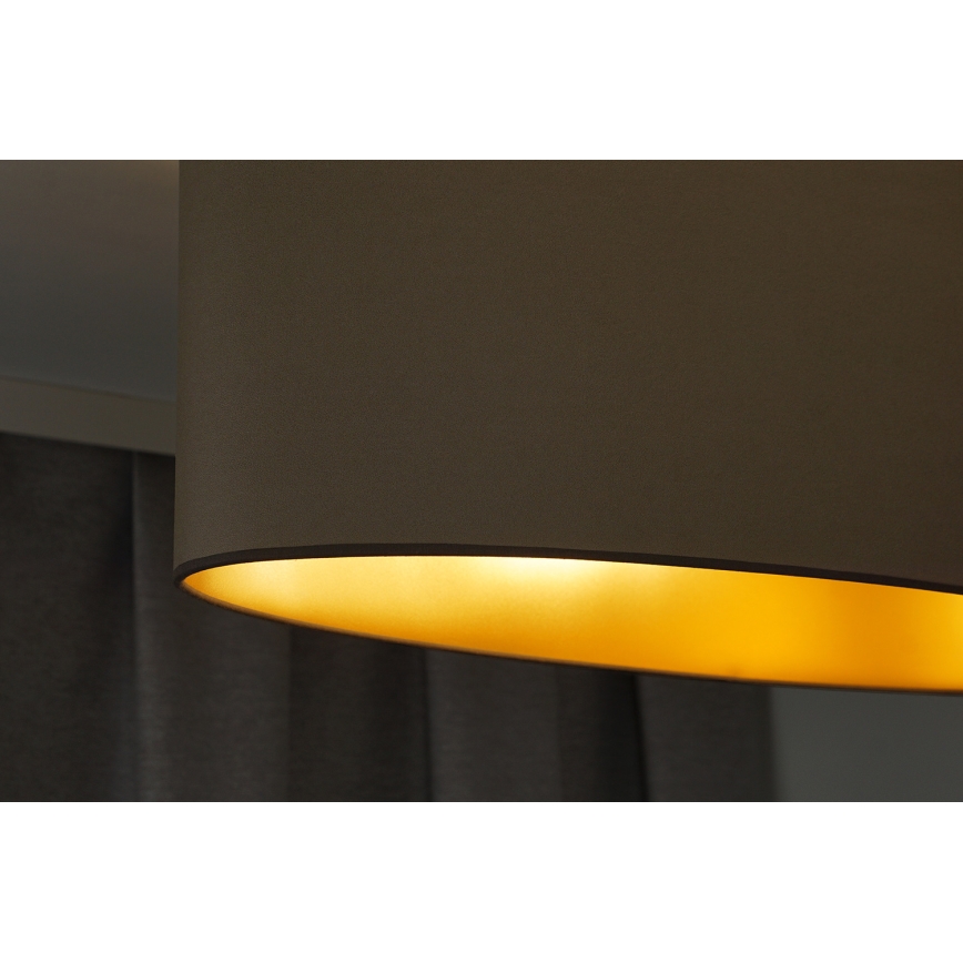 Duolla - Kattokruunu johdossa OVAL VEGAN 1xE27/15W/230V beige