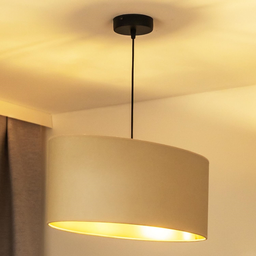 Duolla - Kattokruunu johdossa OVAL VEGAN 1xE27/15W/230V kerma