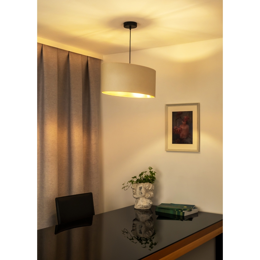 Duolla - Kattokruunu johdossa OVAL VEGAN 1xE27/15W/230V kerma