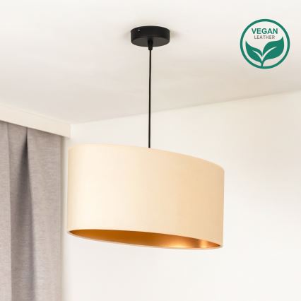 Duolla - Kattokruunu johdossa OVAL VEGAN 1xE27/15W/230V kerma
