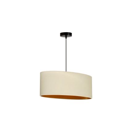 Duolla - Kattokruunu johdossa OVAL VEGAN 1xE27/15W/230V kerma