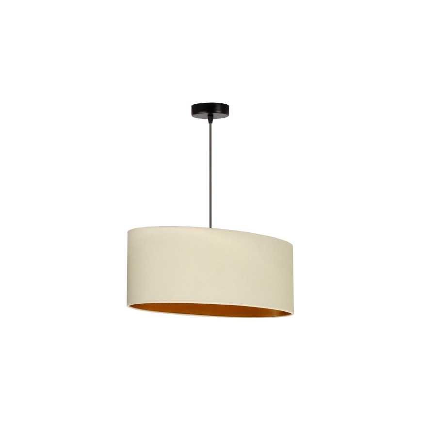 Duolla - Kattokruunu johdossa OVAL VEGAN 1xE27/15W/230V kerma