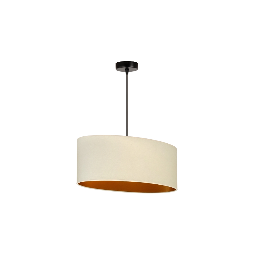 Duolla - Kattokruunu johdossa OVAL VEGAN 1xE27/15W/230V kerma