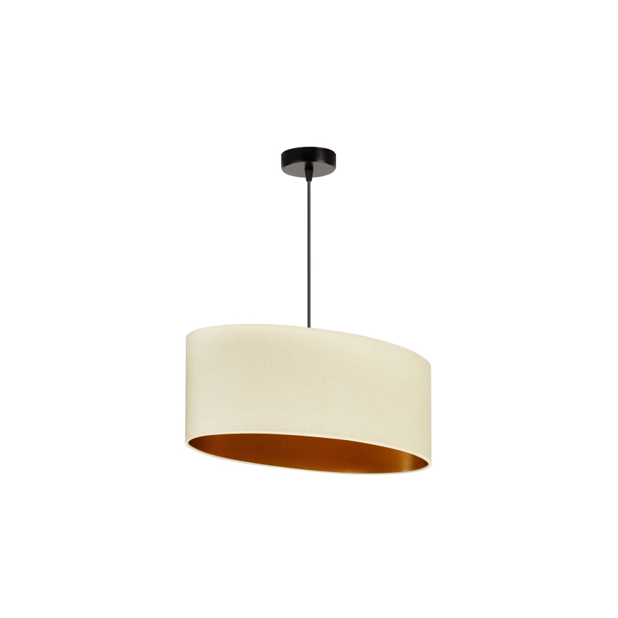 Duolla - Kattokruunu johdossa OVAL VEGAN 1xE27/15W/230V kerma