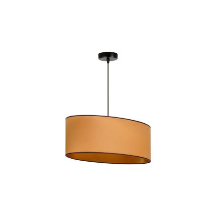 Duolla - Kattokruunu johdossa OVAL VEGAN 1xE27/15W/230V ruskea