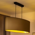 Duolla - Kattokruunu johdossa OVAL VEGAN 2xE27/15W/230V beige