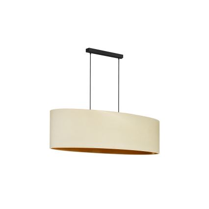 Duolla - Kattokruunu johdossa OVAL VEGAN 2xE27/15W/230V kerma