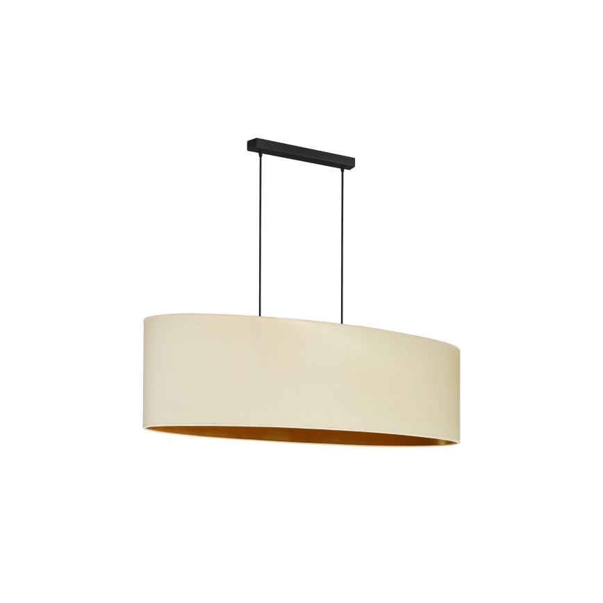 Duolla - Kattokruunu johdossa OVAL VEGAN 2xE27/15W/230V kerma