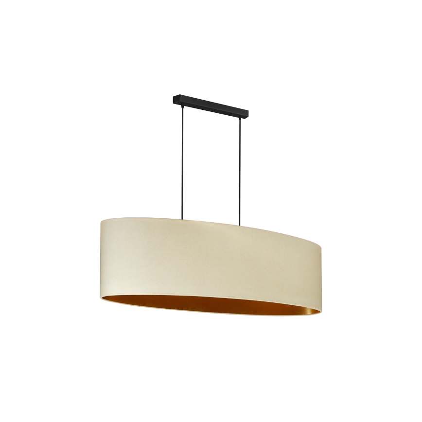 Duolla - Kattokruunu johdossa OVAL VEGAN 2xE27/15W/230V kerma