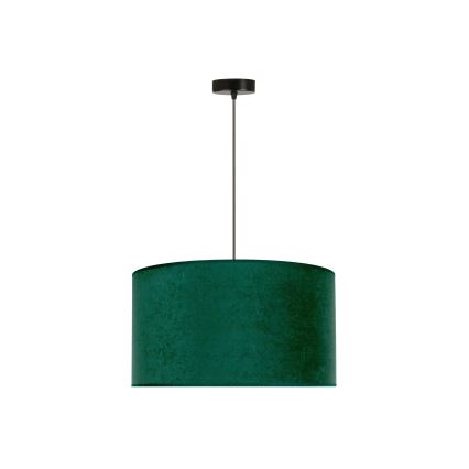 Duolla - Kattokruunu johdossa ROLLER 1xE27/15W/230V halkaisija 40 cm tummanvihreä/kulta