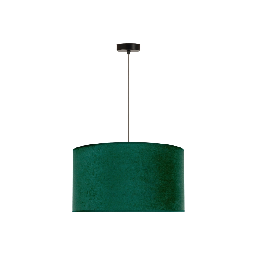 Duolla - Kattokruunu johdossa ROLLER 1xE27/15W/230V halkaisija 40 cm tummanvihreä/kulta