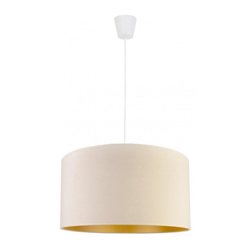 Duolla - Kattokruunu johdossa ROLLER 1xE27/40W/230V halkaisija 40 cm kerma