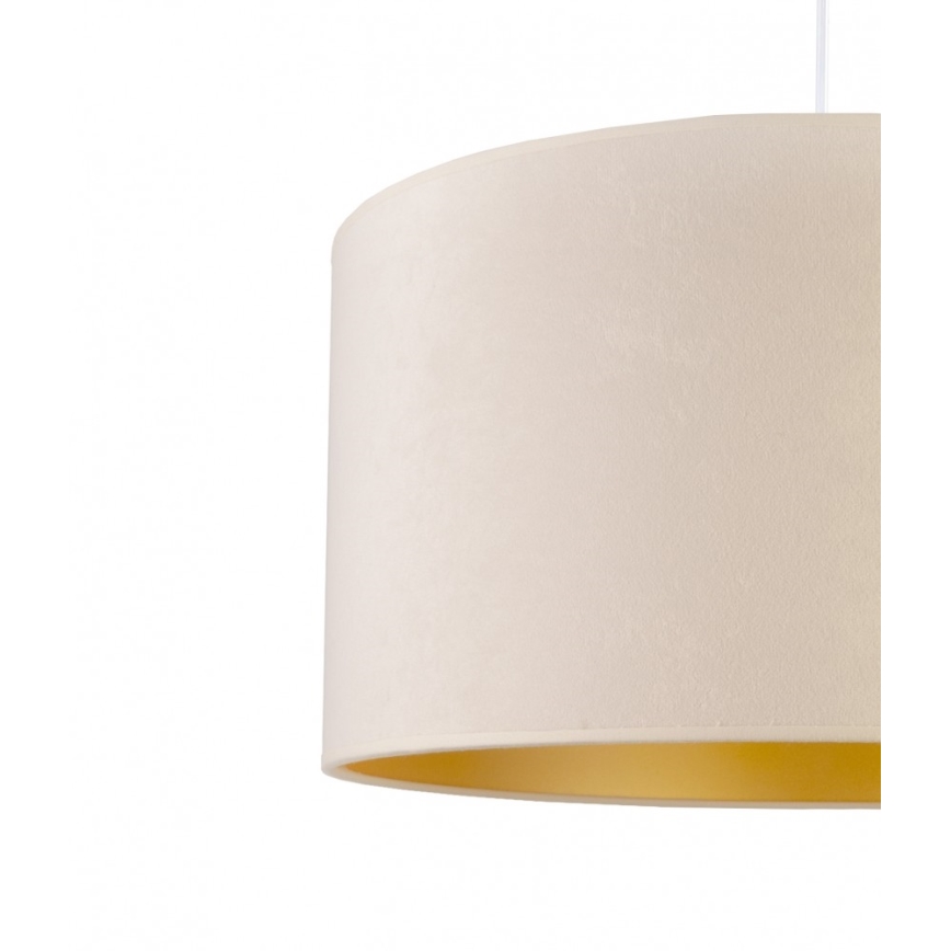 Duolla - Kattokruunu johdossa ROLLER 1xE27/40W/230V halkaisija 40 cm kerma