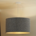 Duolla - Kattokruunu johdossa ROLLER ECO RECYCLING 1xE27/15W/230V halkaisija 45 cm harmaa