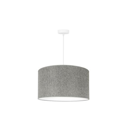 Duolla - Kattokruunu johdossa ROLLER ECO RECYCLING 1xE27/15W/230V halkaisija 45 cm harmaa
