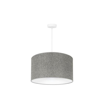 Duolla - Kattokruunu johdossa ROLLER ECO RECYCLING 1xE27/15W/230V halkaisija 45 cm harmaa
