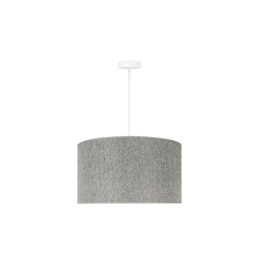 Duolla - Kattokruunu johdossa ROLLER ECO RECYCLING 1xE27/15W/230V halkaisija 45 cm harmaa