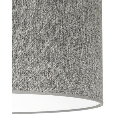 Duolla - Kattokruunu johdossa ROLLER ECO RECYCLING 1xE27/15W/230V halkaisija 45 cm harmaa