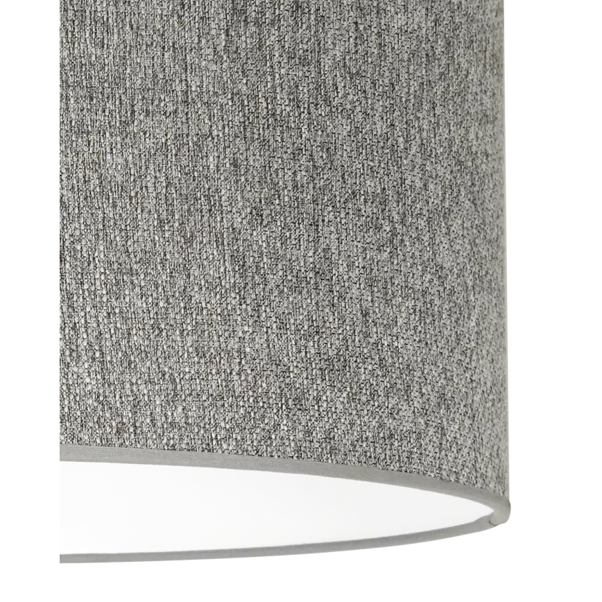 Duolla - Kattokruunu johdossa ROLLER ECO RECYCLING 1xE27/15W/230V halkaisija 45 cm harmaa
