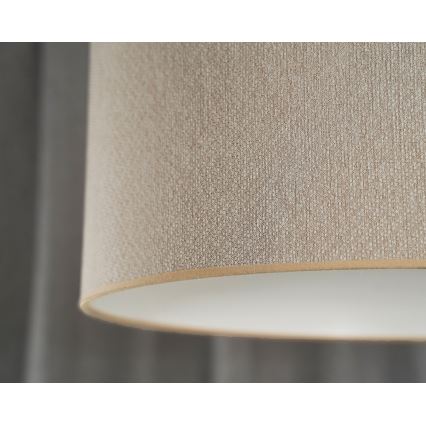Duolla - Kattokruunu johdossa ROLLER ECO RECYCLING 1xE27/15W/230V halkaisija 45 cm kerma