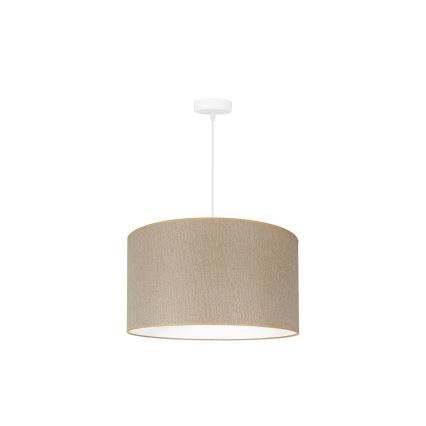 Duolla - Kattokruunu johdossa ROLLER ECO RECYCLING 1xE27/15W/230V halkaisija 45 cm kerma
