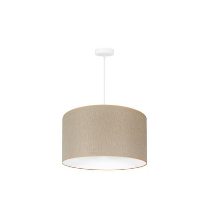 Duolla - Kattokruunu johdossa ROLLER ECO RECYCLING 1xE27/15W/230V halkaisija 45 cm kerma
