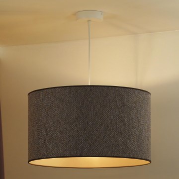 Duolla - Kattokruunu johdossa ROLLER ECO RECYCLING 1xE27/15W/230V halkaisija 45 cm ruskea