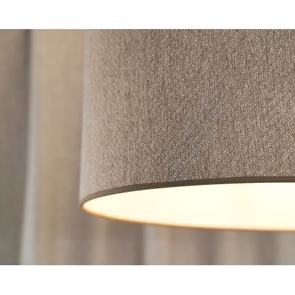 Duolla - Kattokruunu johdossa ROLLER ECO RECYCLING 1xE27/15W/230V halkaisija 45 cm ruskea